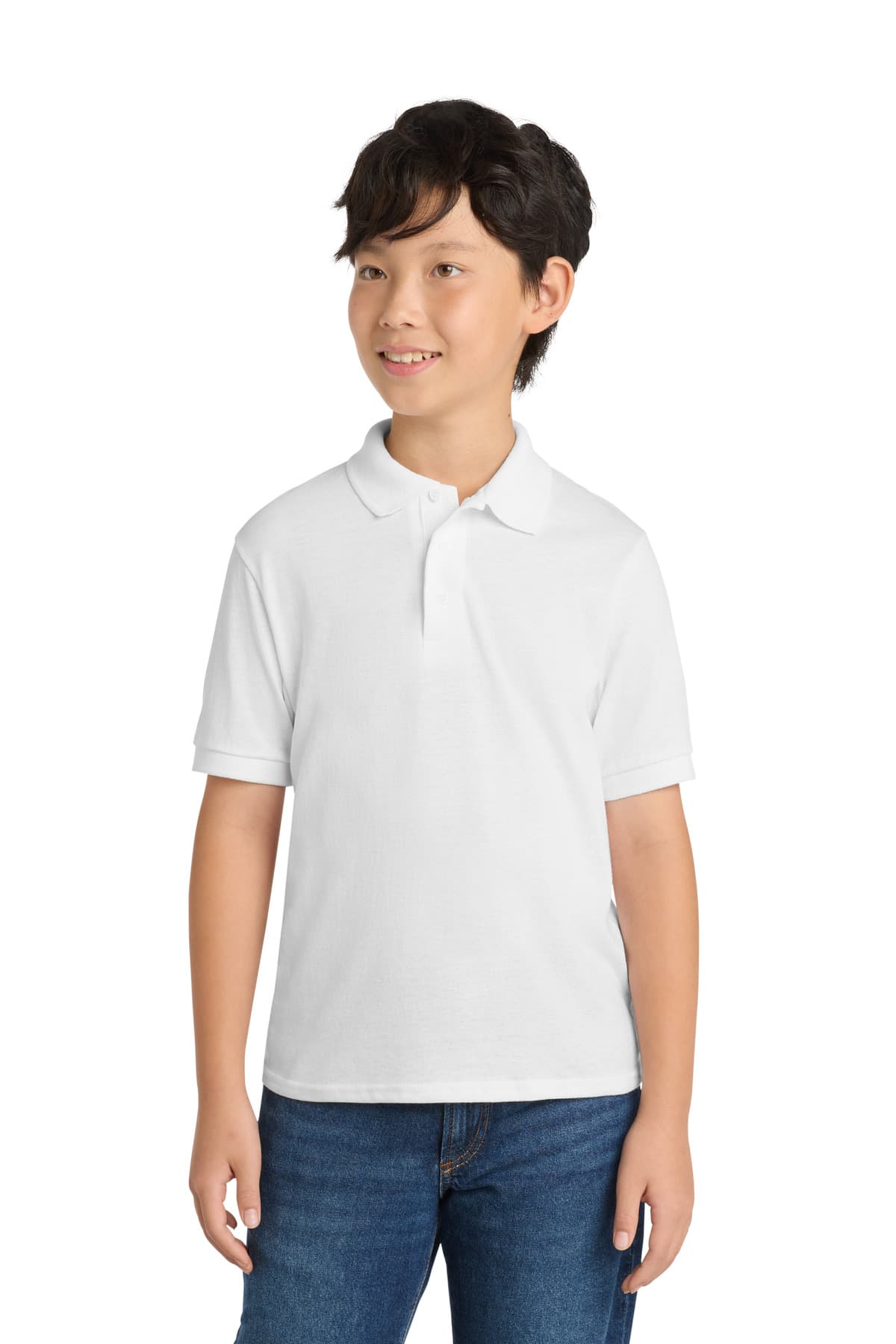 Port & Co ™ Youth Core Blend Jersey Knit Polo. KP55Y thumbnail 4