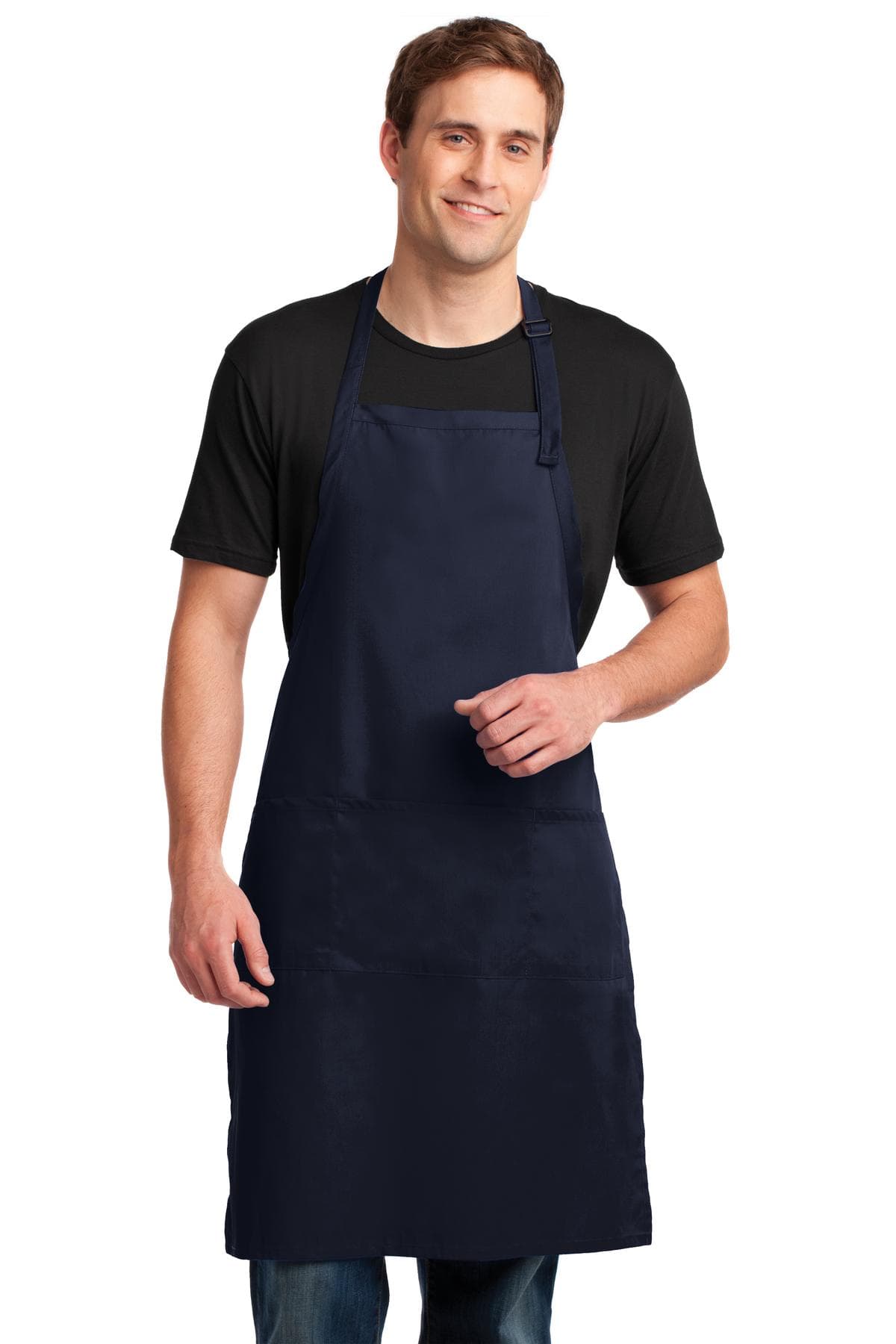 Port Authority ® Easy Care Extra Long Bib Apron with Stain Release. A700 thumbnail 7