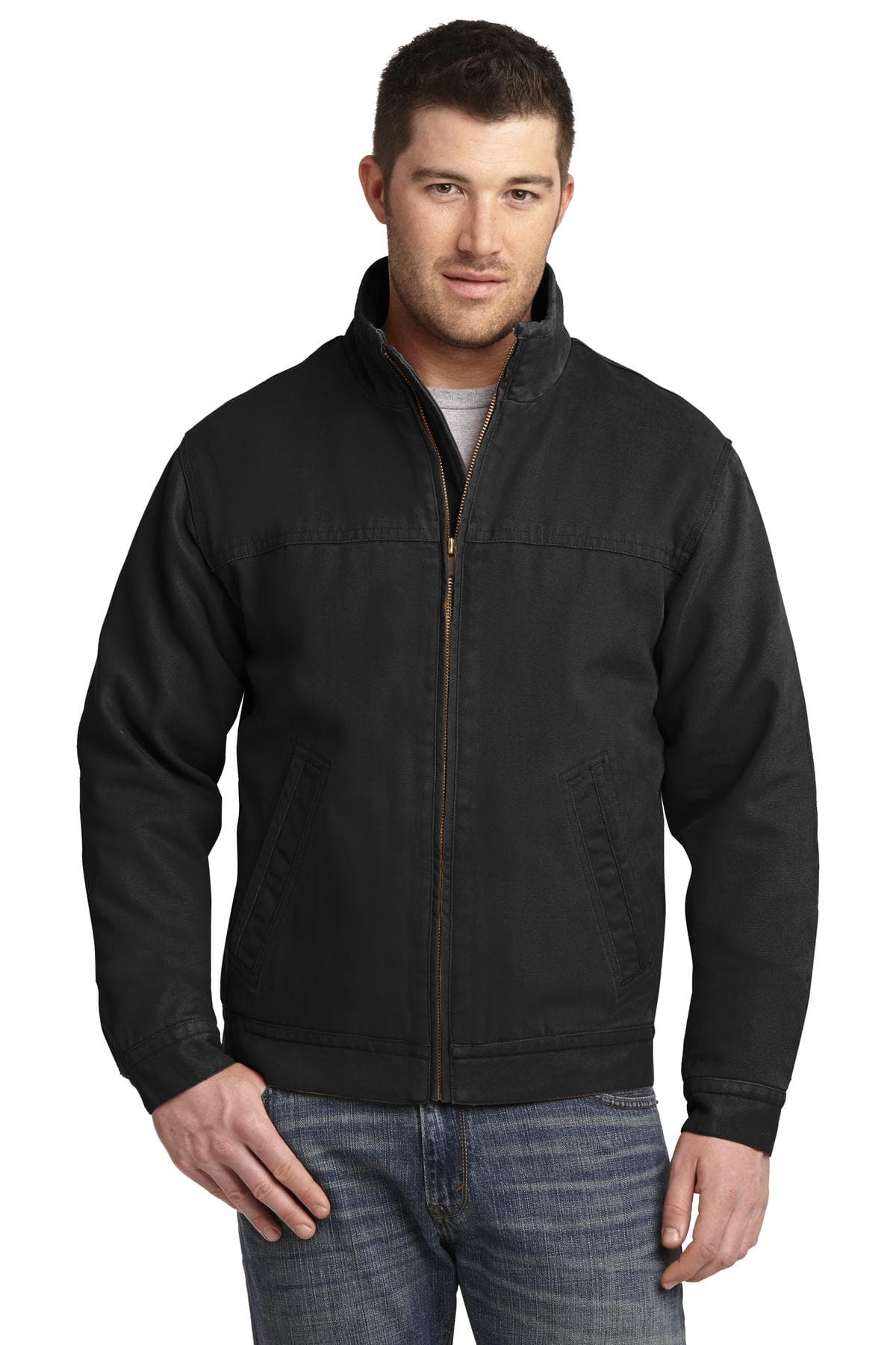 CornerStone ® Washed Duck Cloth Flannel-Lined Work Jacket. CSJ40 thumbnail 4