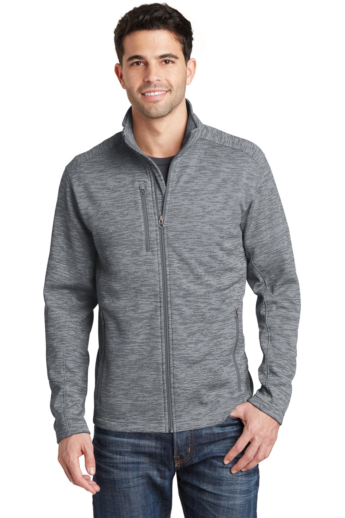 Port Authority ® Digi Stripe Fleece Jacket. F231 thumbnail 4