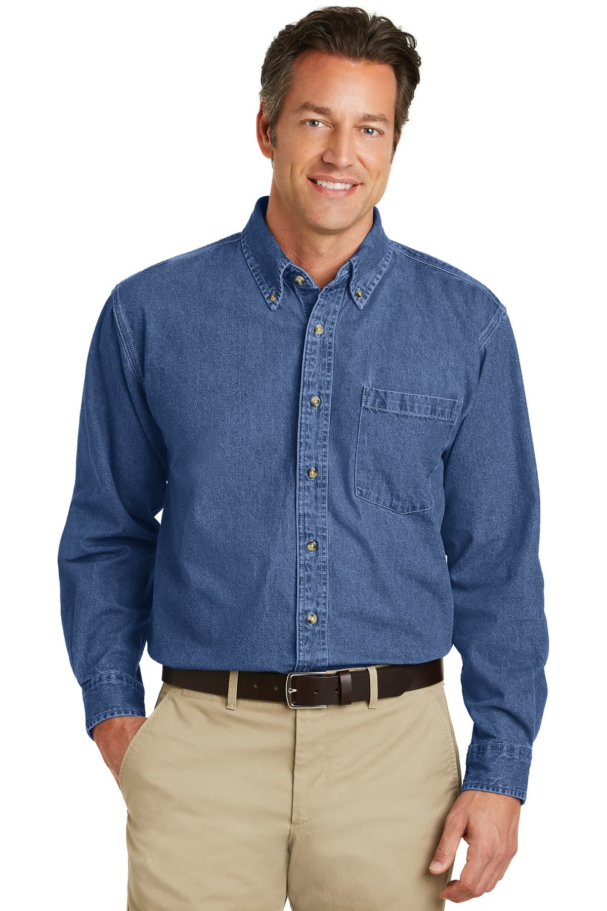 Port Authority ® Heavyweight Denim Shirt. S100