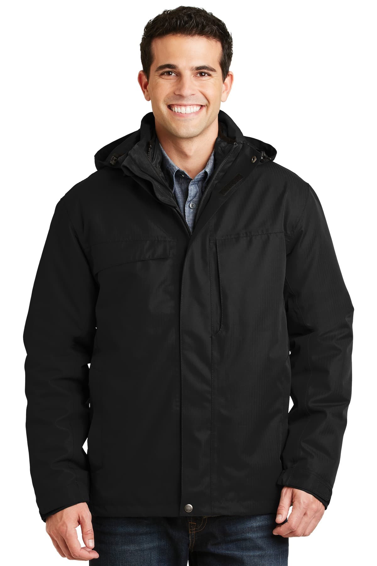 Port Authority ® Herringbone 3-in-1 Parka. J302 thumbnail 6