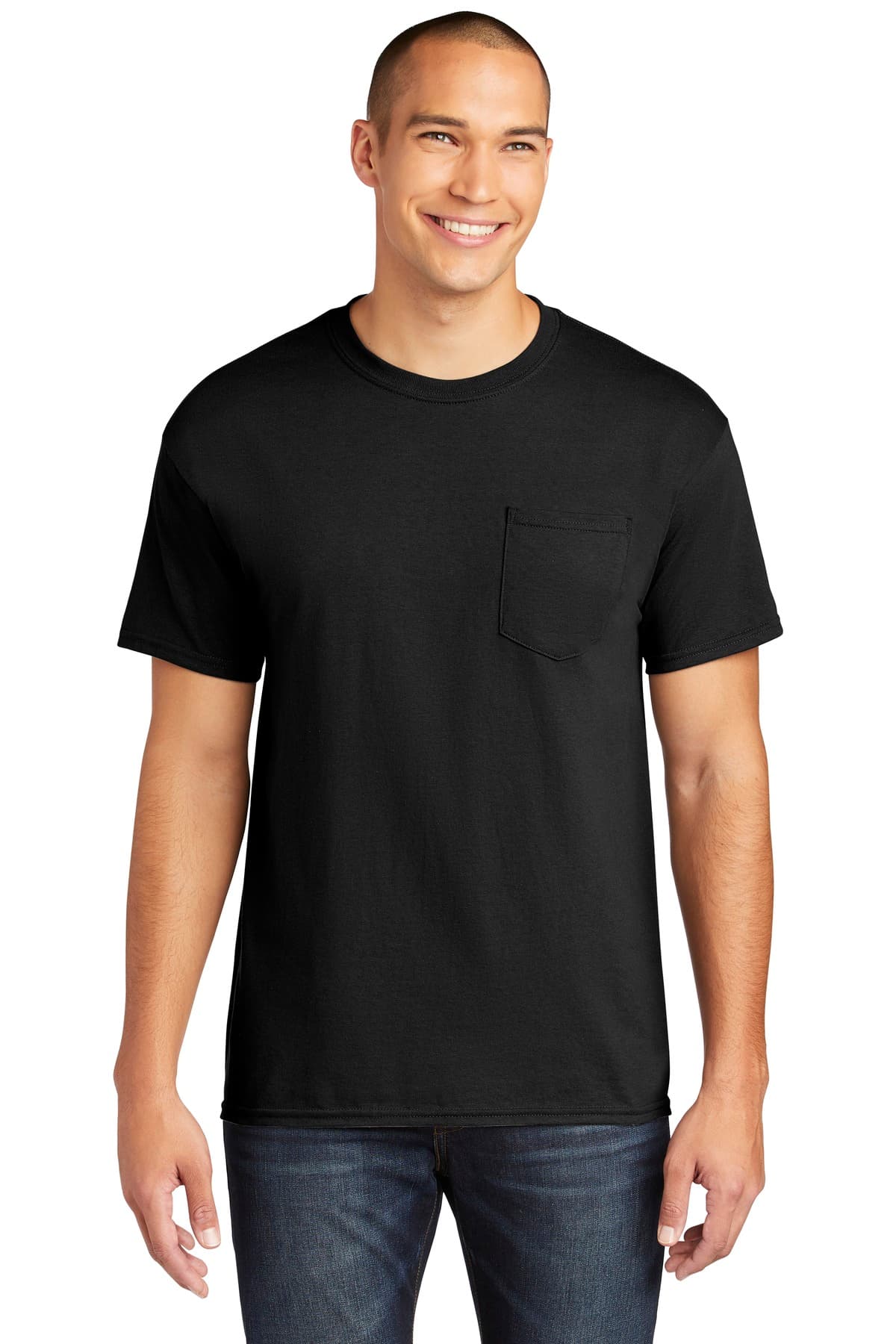Gildan ® Heavy Cotton ™ 100% Cotton Pocket T-Shirt. 5300 thumbnail 6