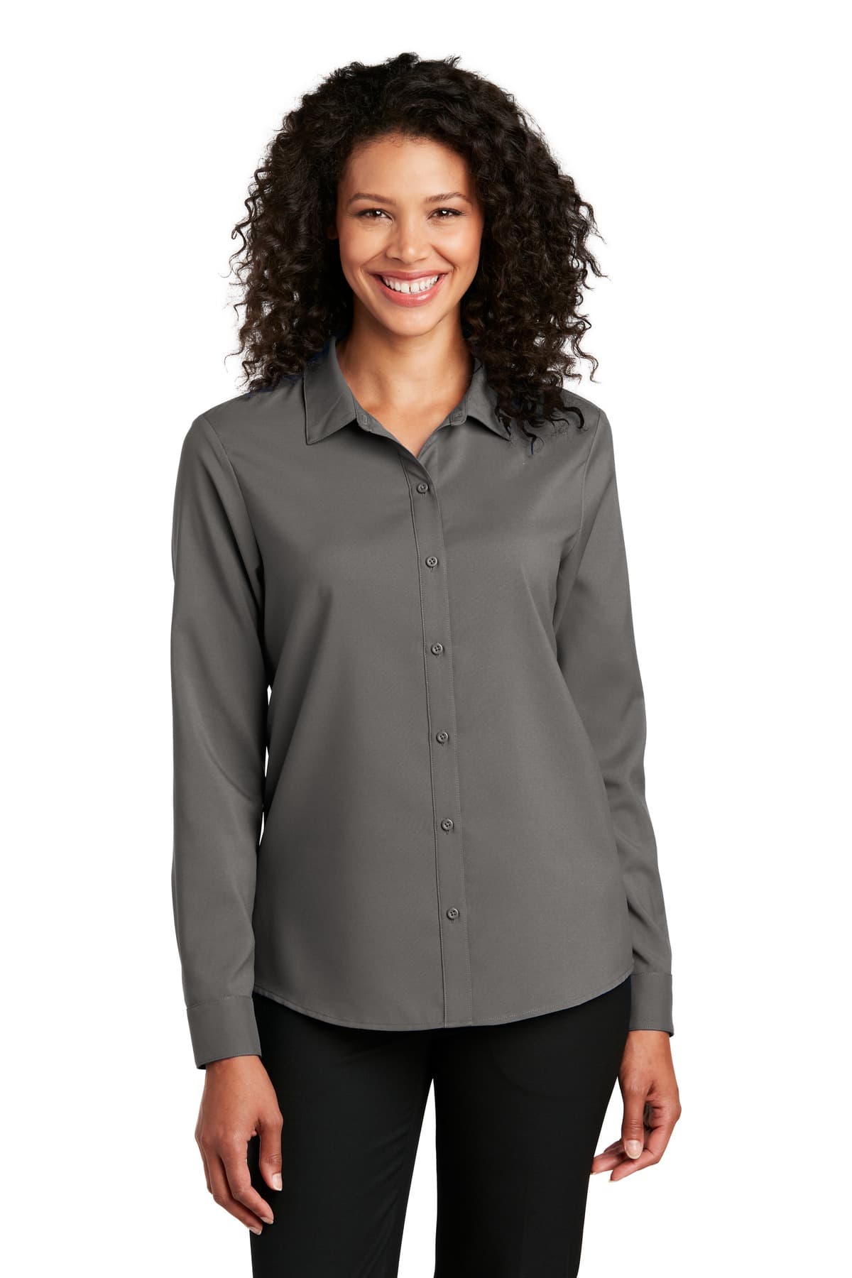 Port Authority ® Women's Long Sleeve Performance Staff Shirt LW401 thumbnail 4