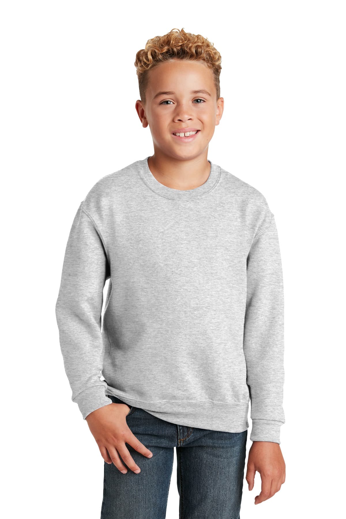 Jerzees ® - Youth NuBlend ® Crewneck Sweatshirt. 562B thumbnail 6