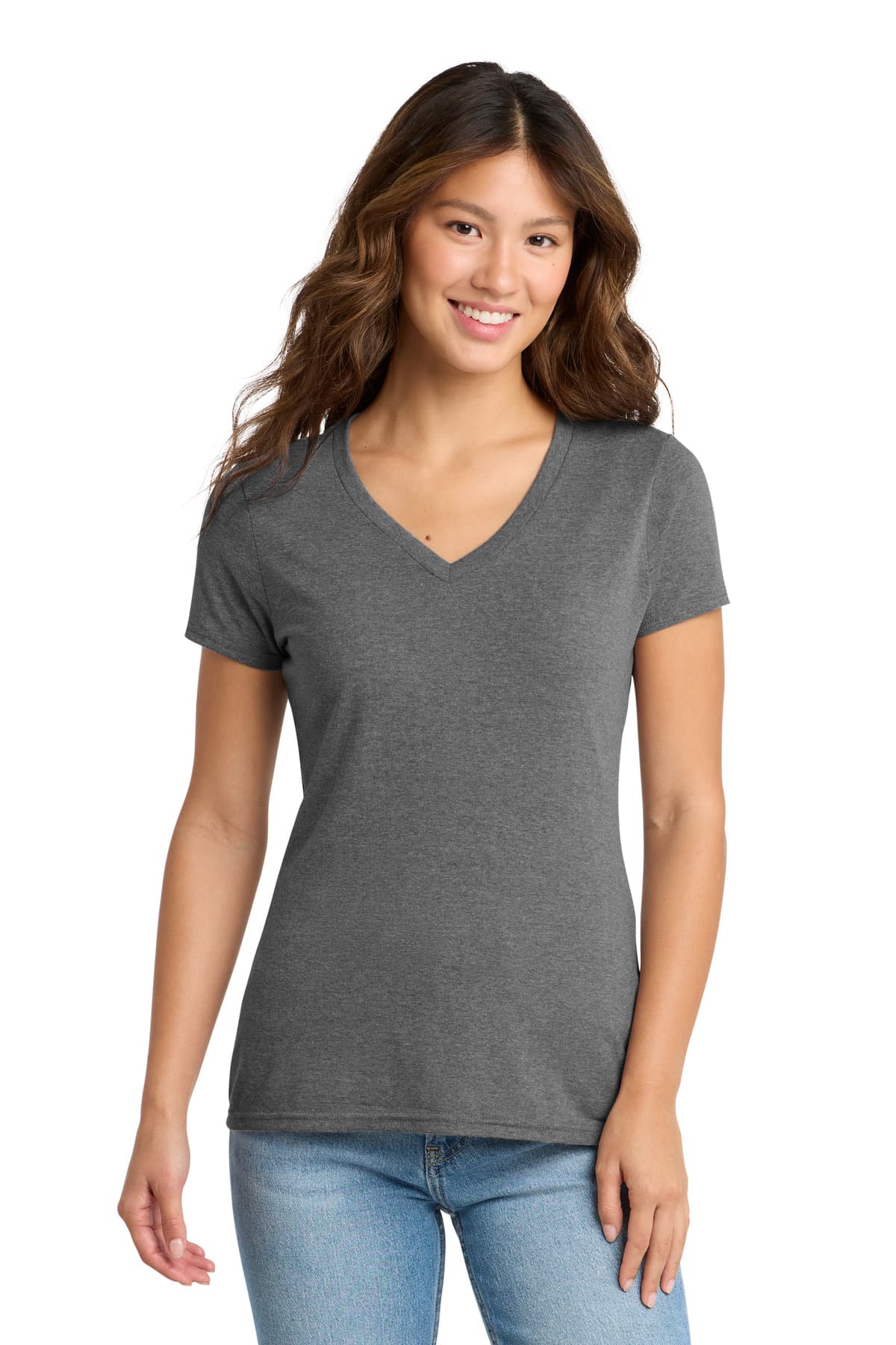 Port & Co ™ Women's Tri-Blend V-Neck Tee. LPC330V thumbnail 4
