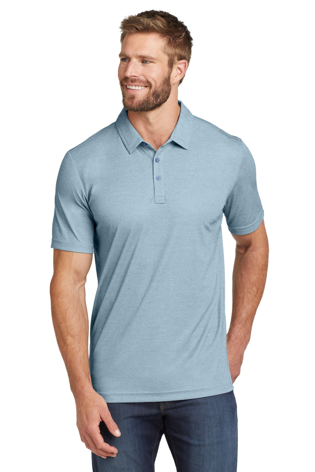 TravisMathew Oceanside Heather Polo. TM1MU412 thumbnail 4
