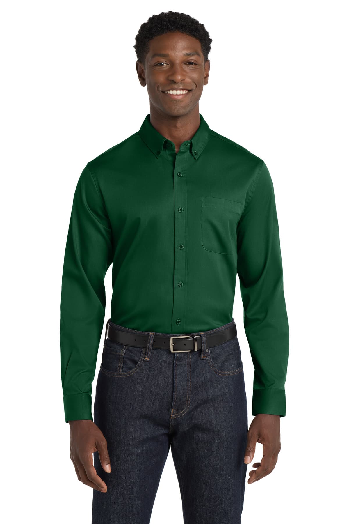 Port Authority ® Long Sleeve SuperPro React ™ Twill Shirt. W808 thumbnail 4