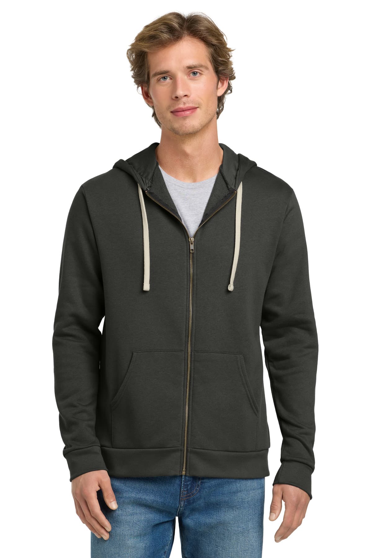 Next Level Apparel ® Adult Santa Barbara Zip Hoodie. NL9602 thumbnail 5