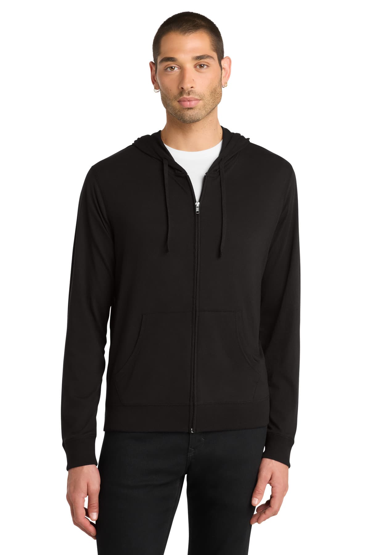 District ® Jersey Full-Zip Hoodie. DT1100 thumbnail 4
