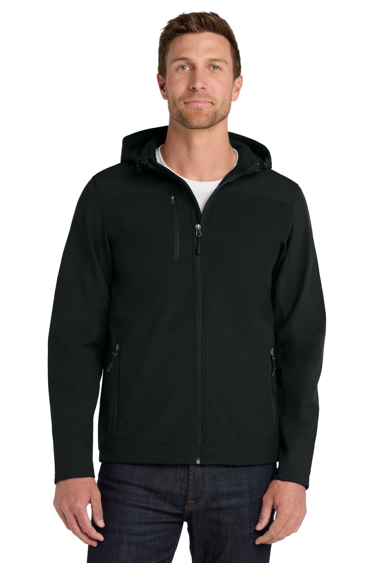 Port Authority ® Hooded Core Soft Shell Jacket. J335 thumbnail 7
