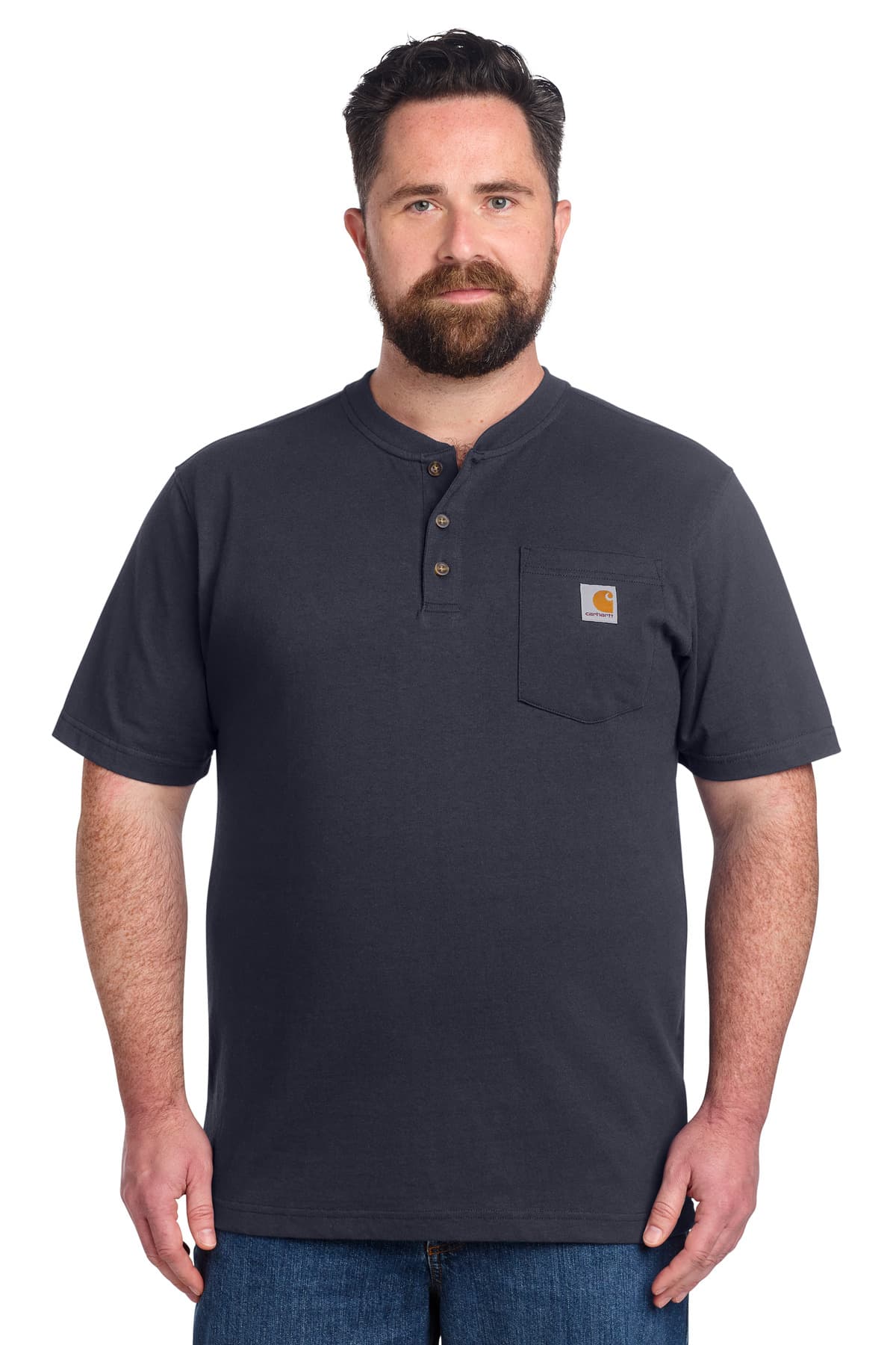 Carhartt ® Short Sleeve Henley T-Shirt CTK84 thumbnail 4
