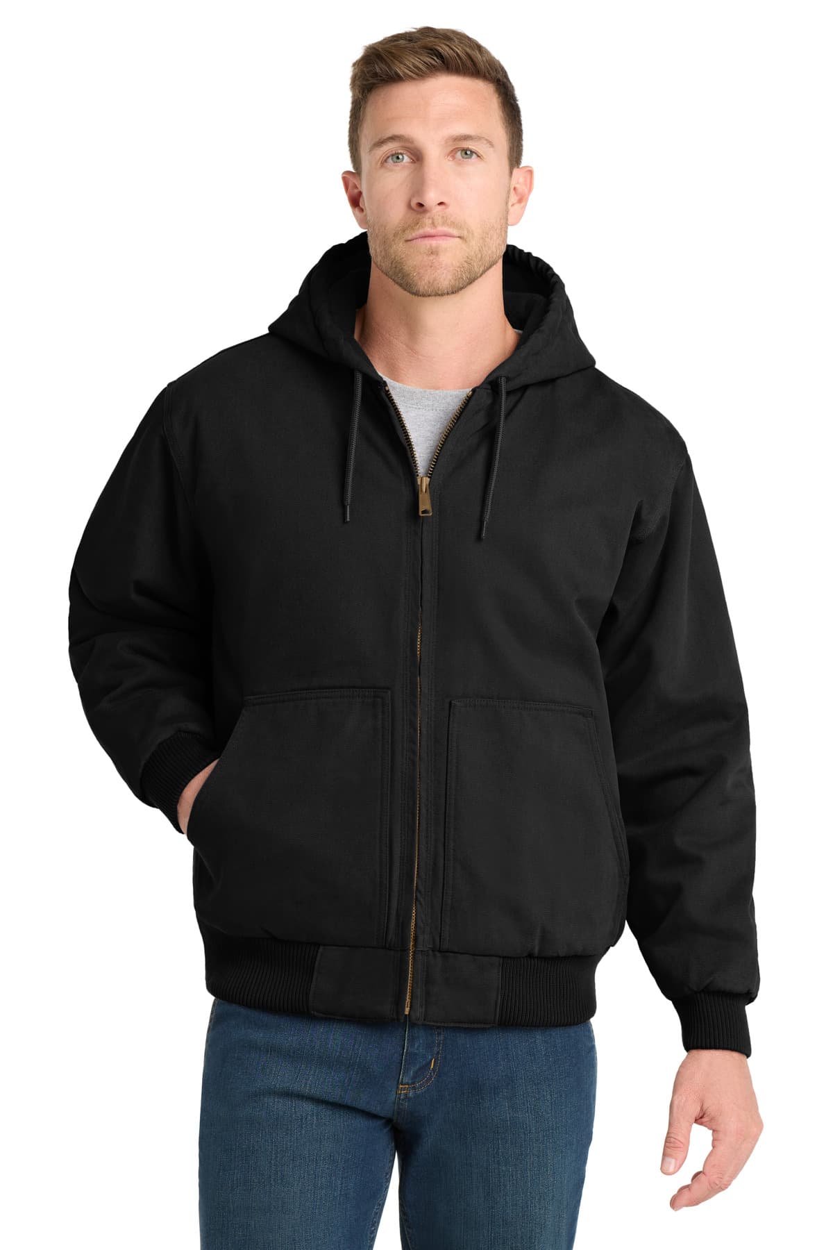 CornerStone ® Washed Duck Cloth Insulated Hooded Work Jacket. CSJ41 thumbnail 4