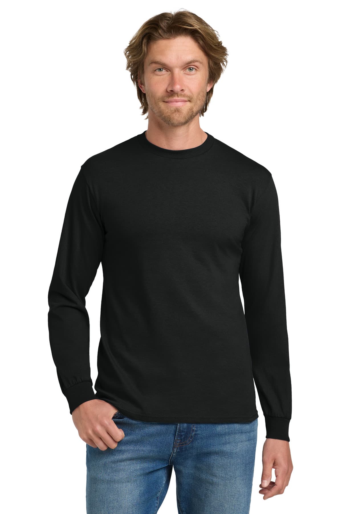 Gildan ® - Heavy Cotton ™ 100% Cotton Long Sleeve T-Shirt. 5400 thumbnail 6