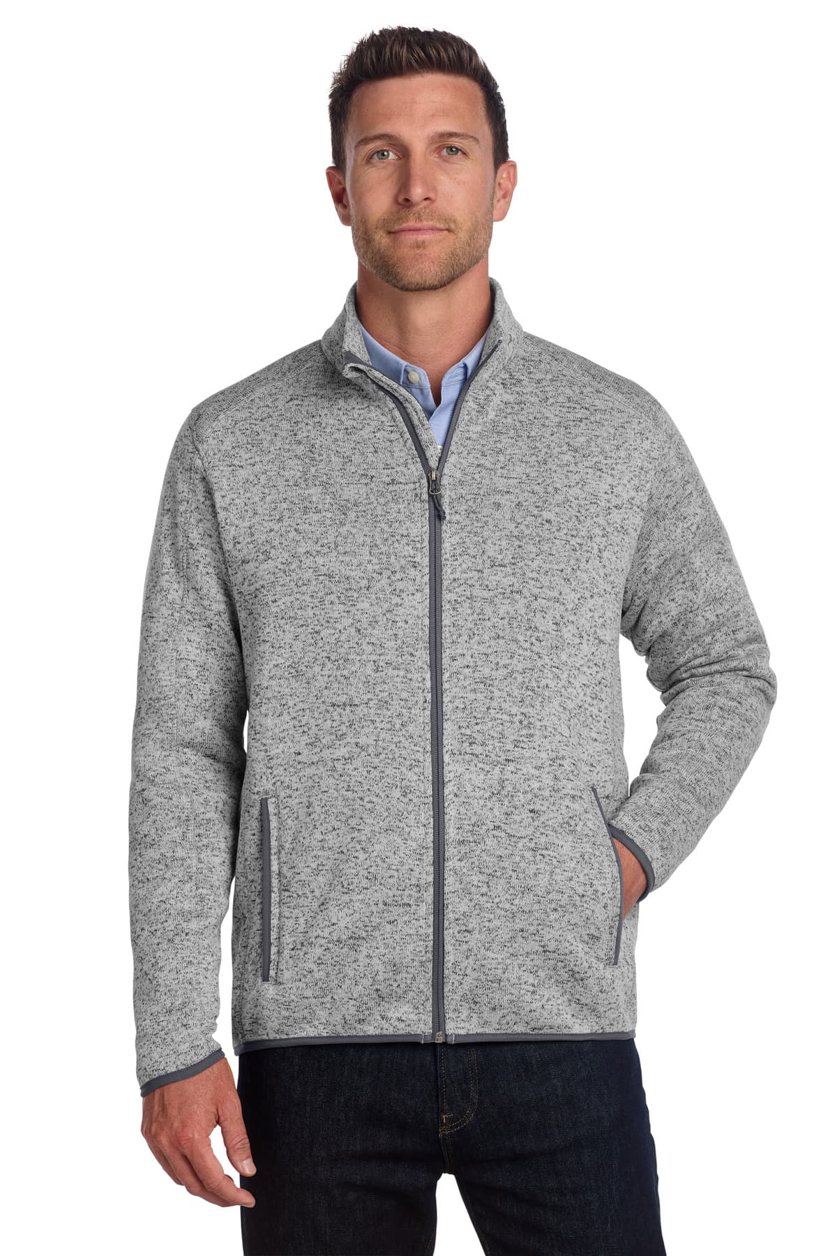 Port Authority ® Sweater Fleece Jacket. F232 thumbnail 6