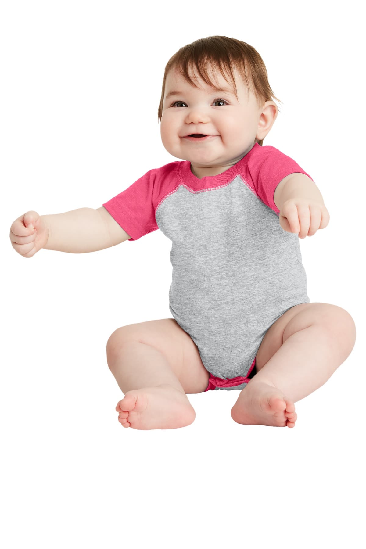 Rabbit Skins ™ Infant Baseball Fine Jersey Bodysuit. RS4430
