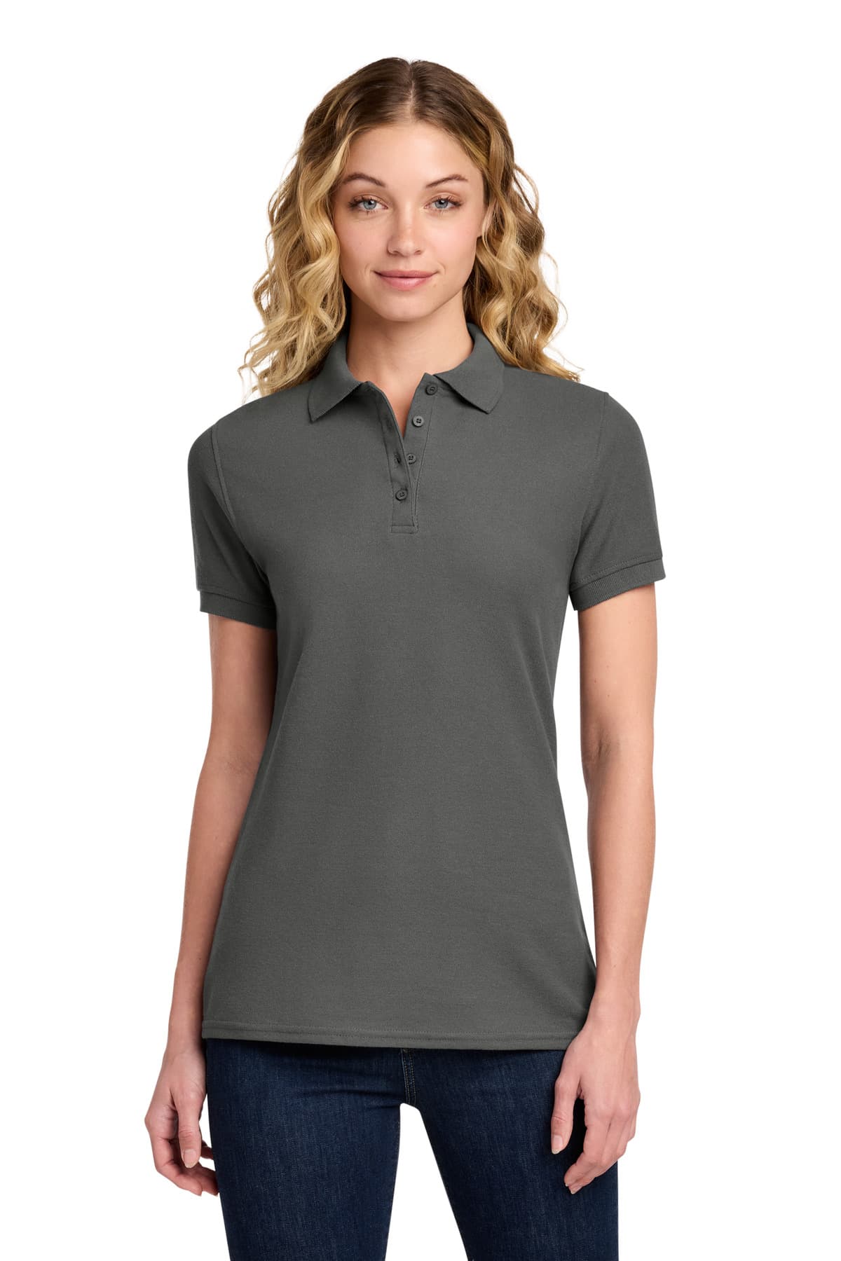 Port & Co ™ Women's Core Blend Pique Polo. LKP155 thumbnail 6