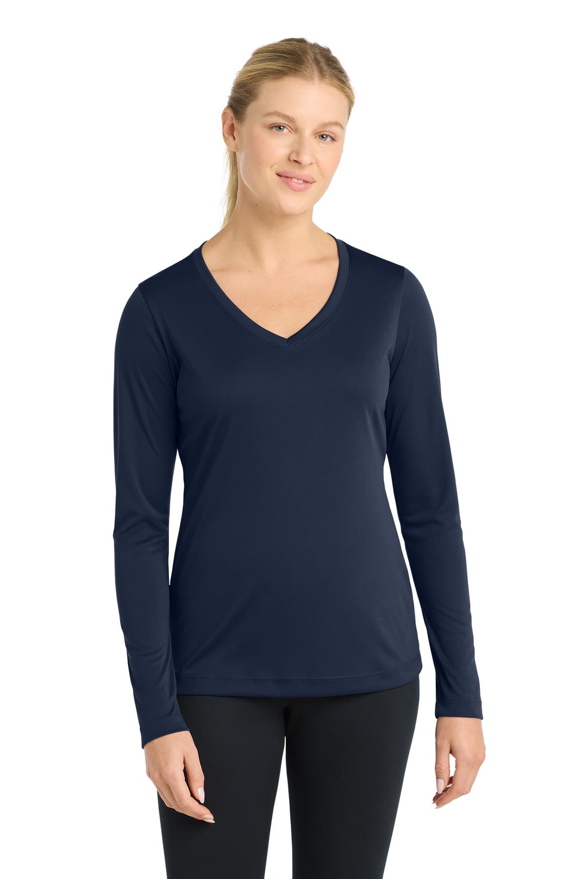 Sport-Tek ® Women's Long Sleeve PosiCharge ® Competitor™ V-Neck Tee. LST353LS thumbnail 4