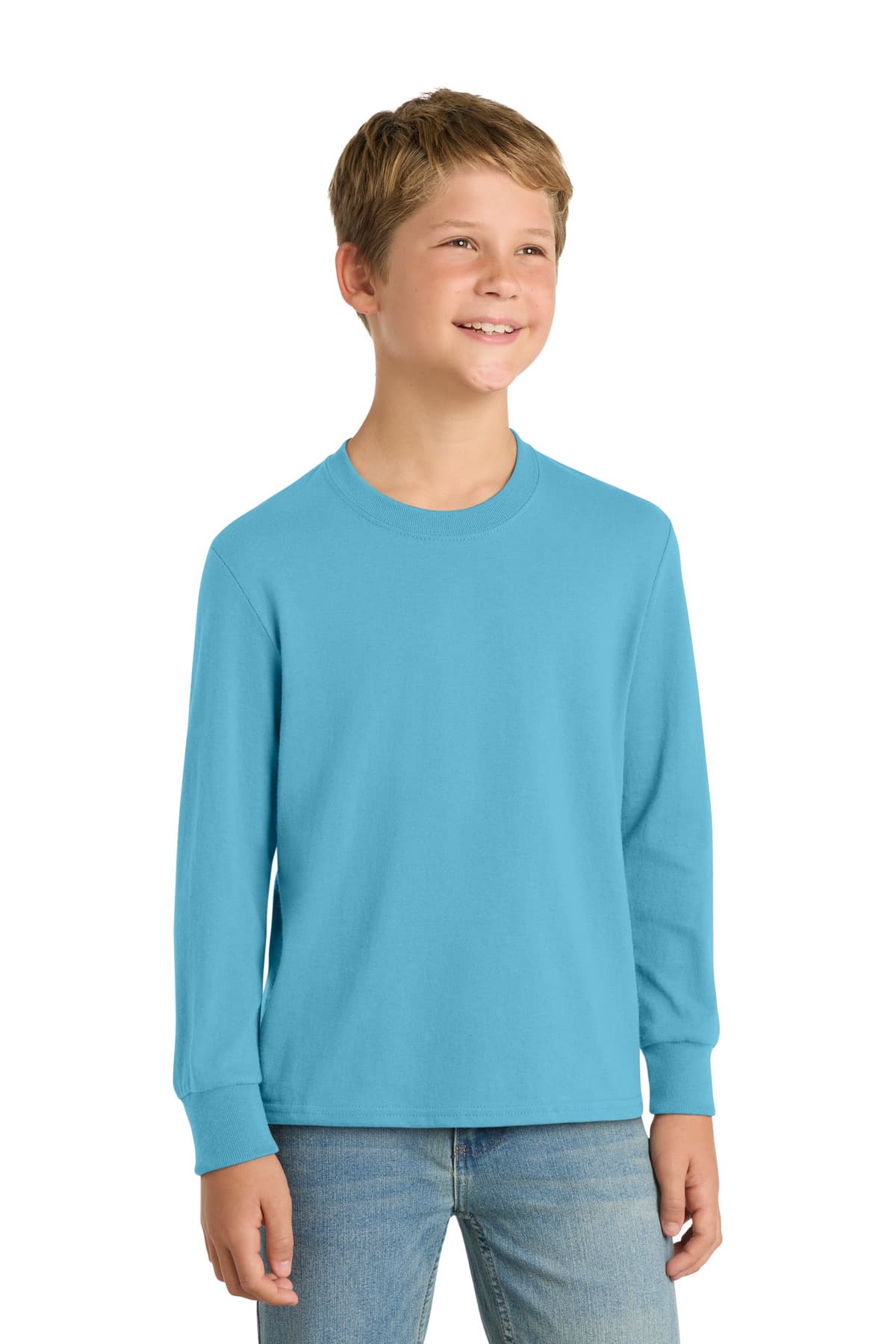 Port & Co ™ Youth Long Sleeve Core Cotton Tee. PC54YLS thumbnail 6