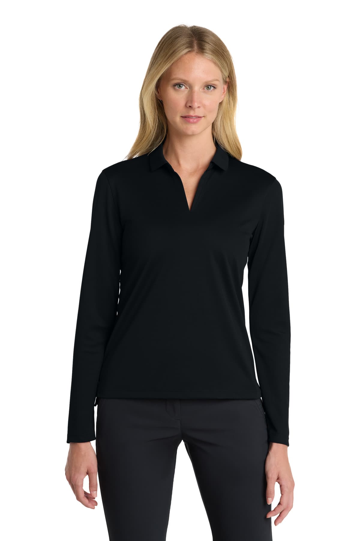 Nike Women's Dri-FIT Micro Pique 2.0 Long Sleeve Polo NKDC2105 thumbnail 4