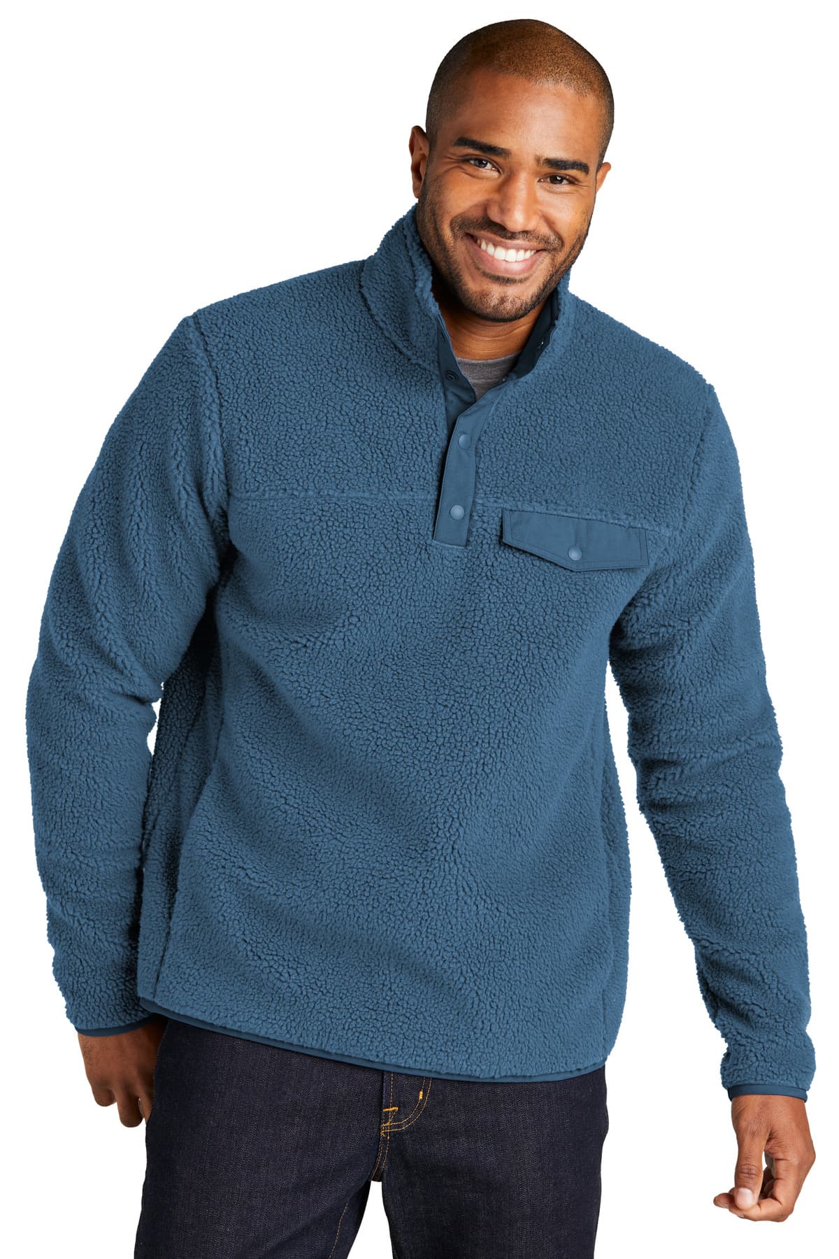 Port Authority ® Camp Fleece Snap Pullover F140 thumbnail 3