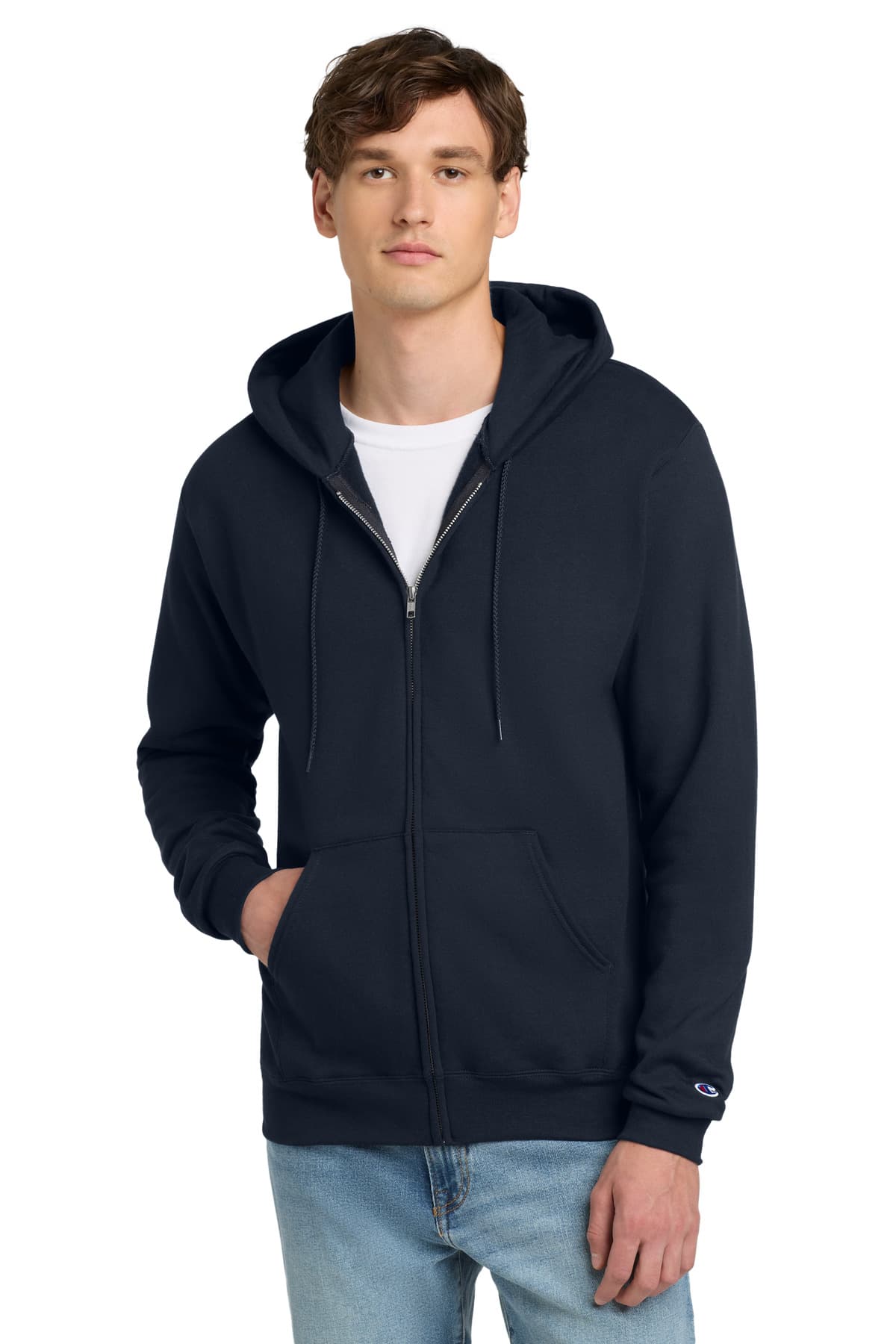 Champion ® Powerblend ® Full-Zip Hoodie. S800 thumbnail 4