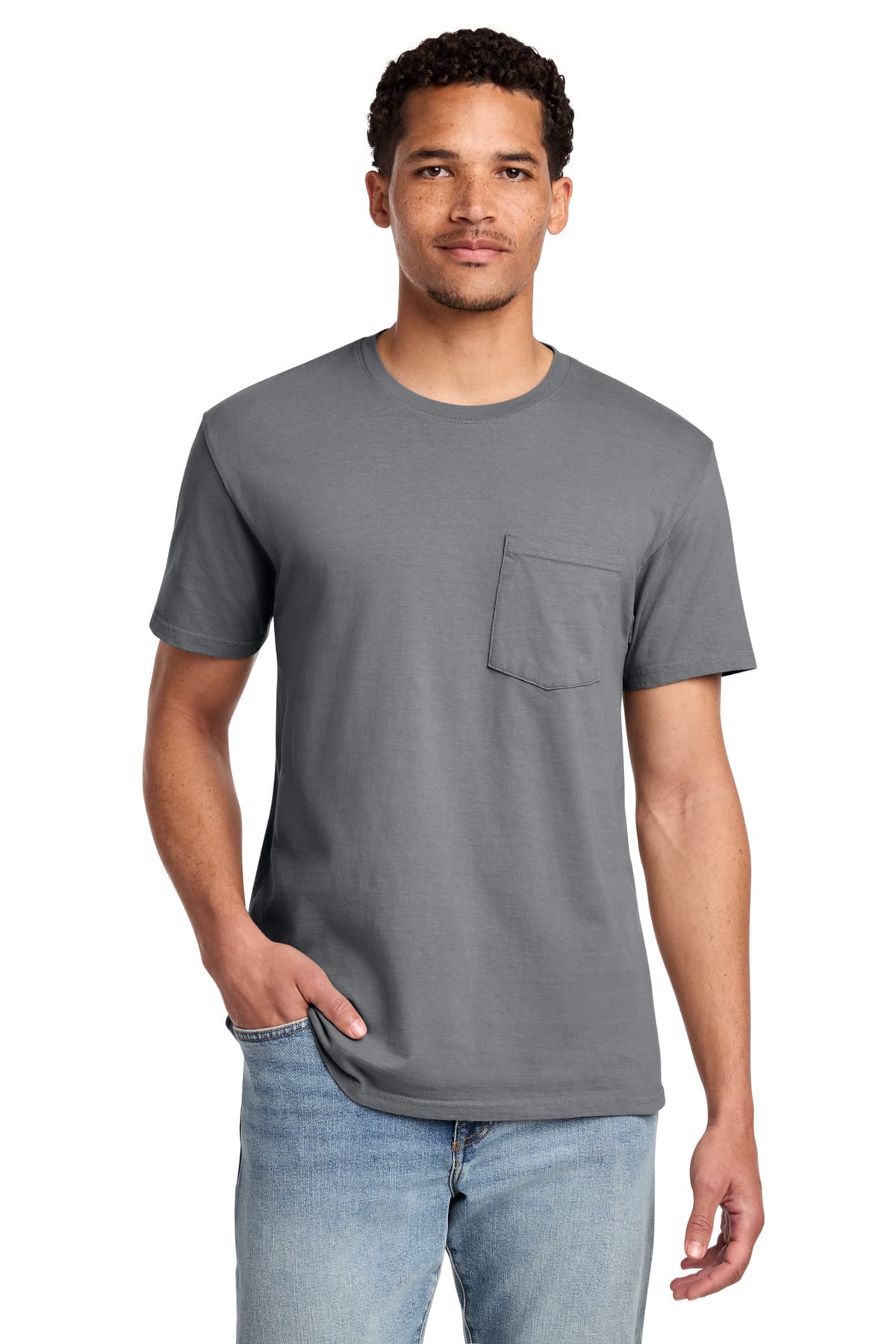 Port & Co ™ Beach Wash ® Garment-Dyed Pocket Tee. PC099P thumbnail 4