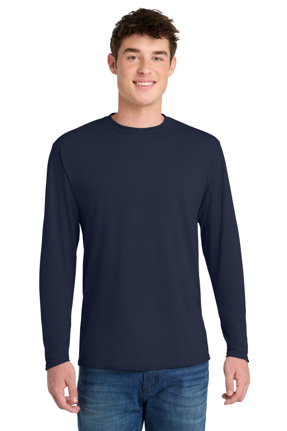 Port & Co ™ Long Sleeve Performance Blend Tee. PC381LS thumbnail 4