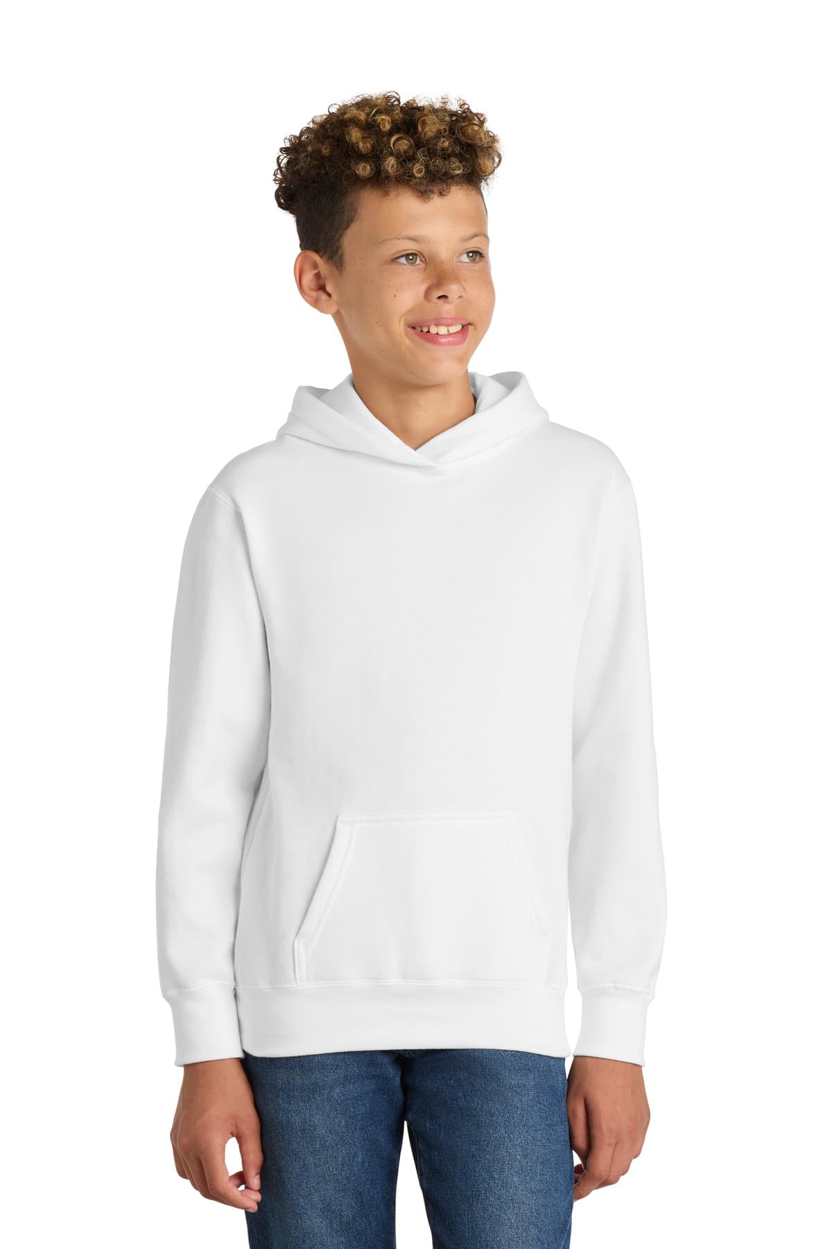 Port & Co ™ Youth Fan Favorite Fleece Pullover Hooded Sweatshirt. PC850YH thumbnail 4