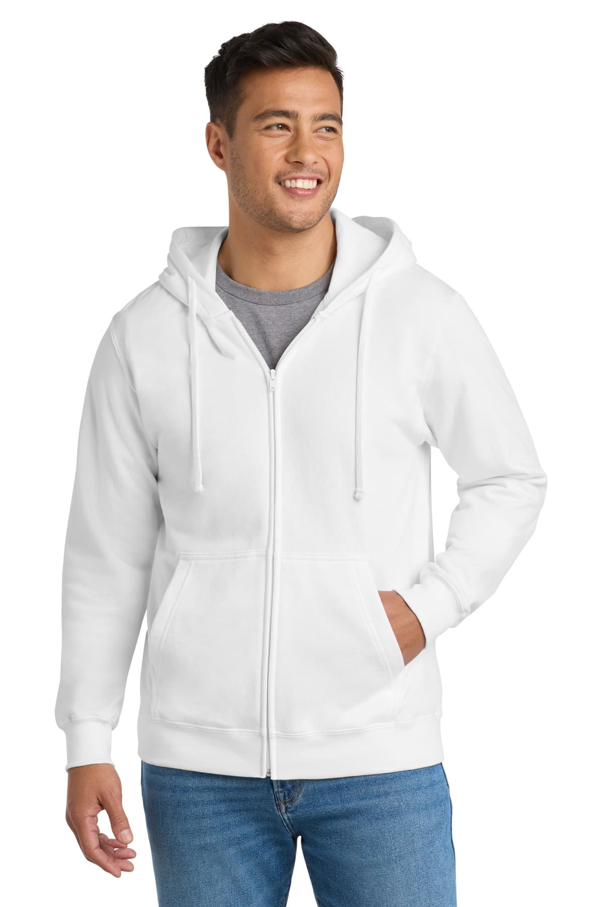 Port & Co ™ Fan Favorite Fleece Full-Zip Hooded Sweatshirt. PC850ZH thumbnail 4