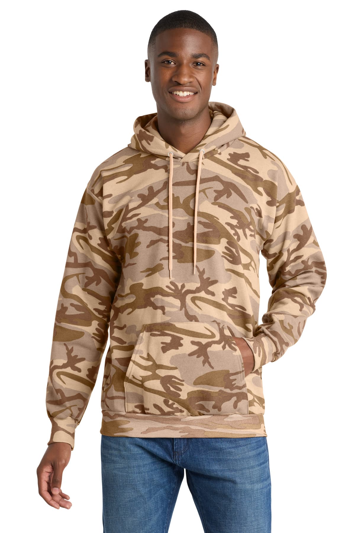 Port & Co ™ Core Fleece Camo Pullover Hooded Sweatshirt. PC78HC thumbnail 4