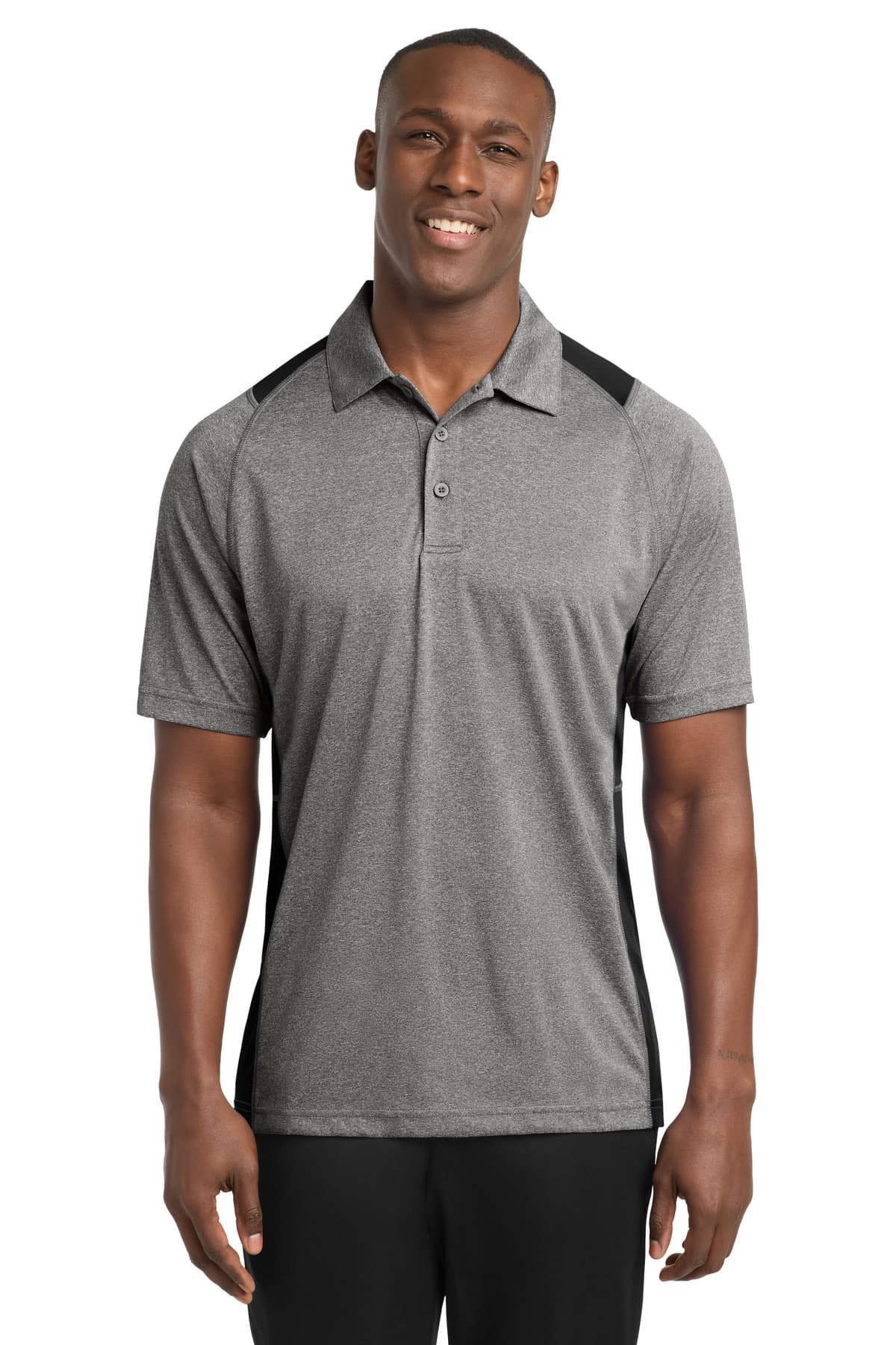Sport-Tek ® Heather Colorblock Contender ™ Polo. ST665