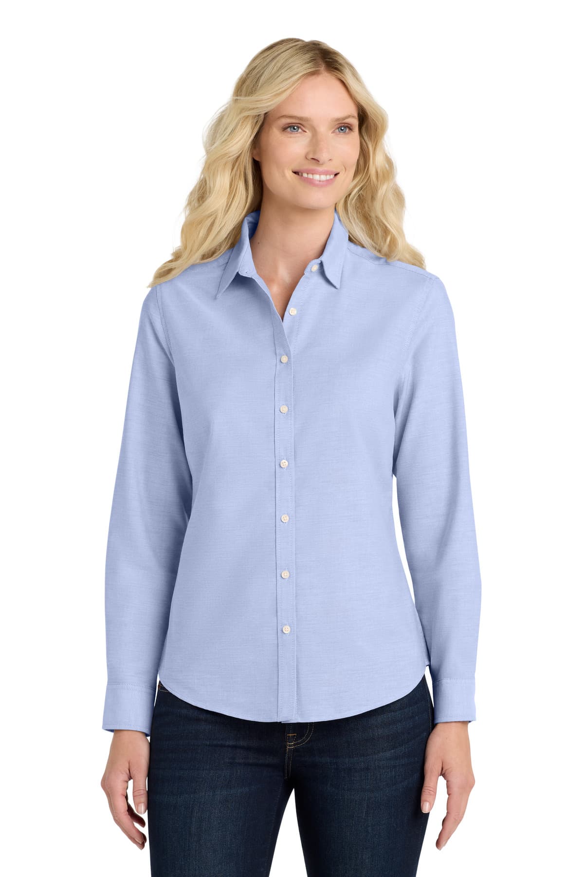 Port Authority ® Women's SuperPro ™ Oxford Shirt. L658 thumbnail 4
