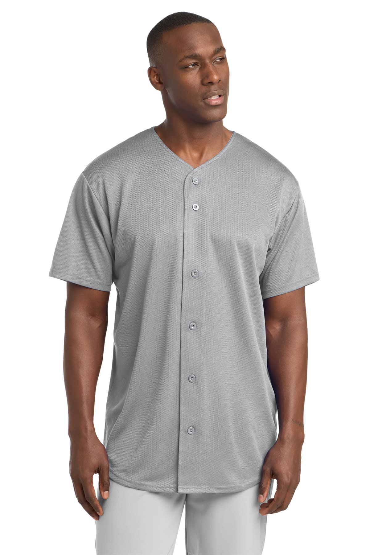 Sport-Tek ® PosiCharge ® Tough Mesh Full-Button Jersey. ST220 thumbnail 4