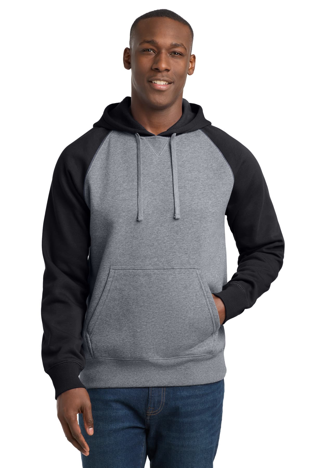 Sport-Tek ® Raglan Colorblock Pullover Hooded Sweatshirt. ST267
