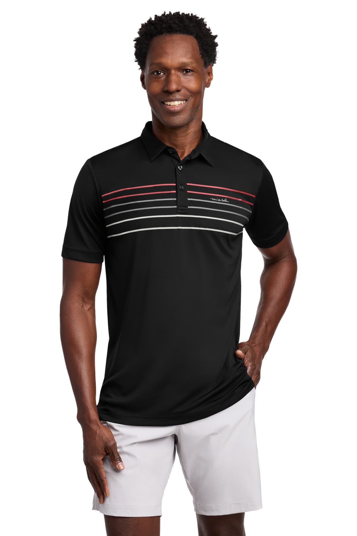 TravisMathew Coto Performance Chest Stripe Polo TM1MY400 thumbnail 4