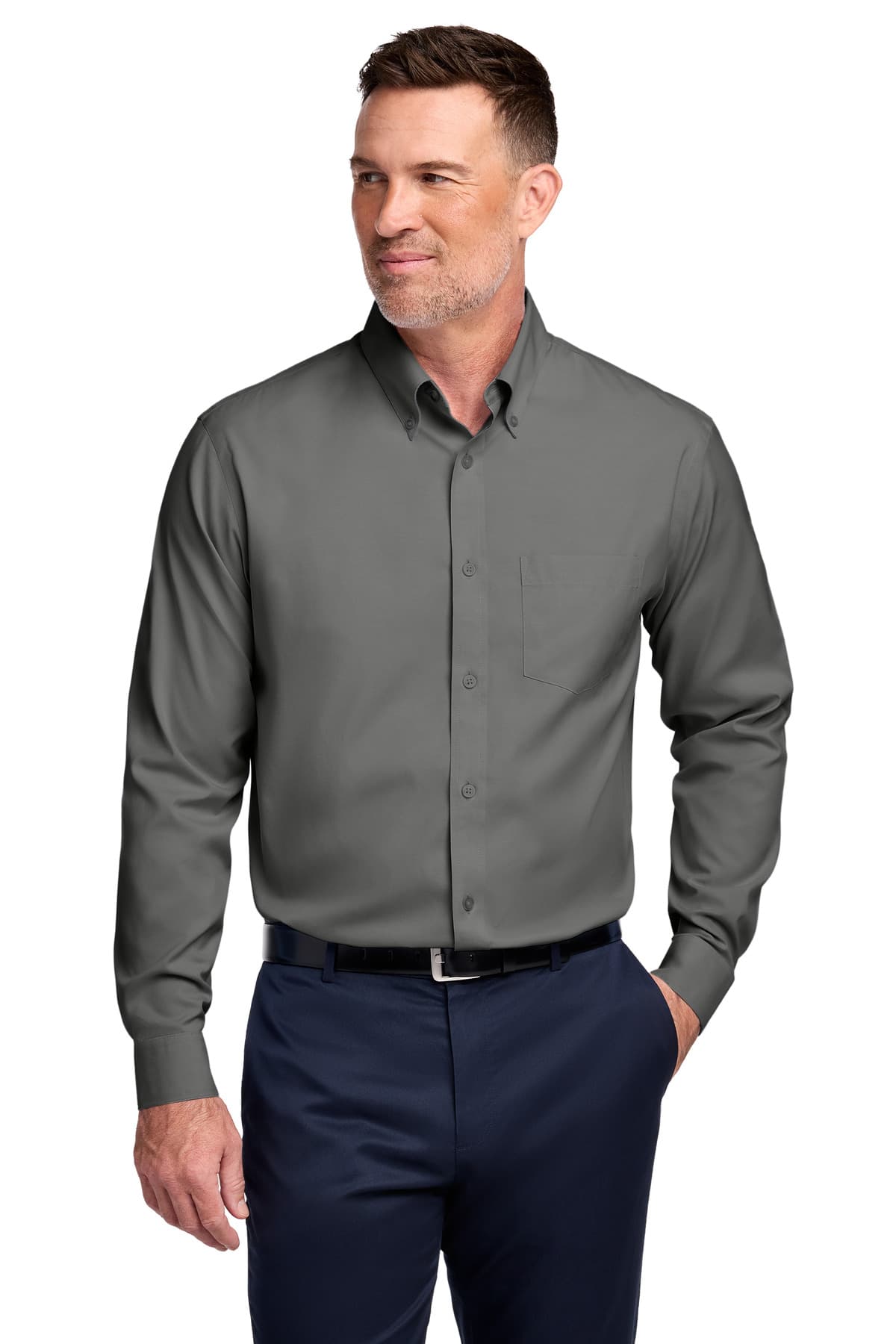 Brooks Brothers ® Wrinkle-Free Stretch Pinpoint Shirt BB18000 thumbnail 4