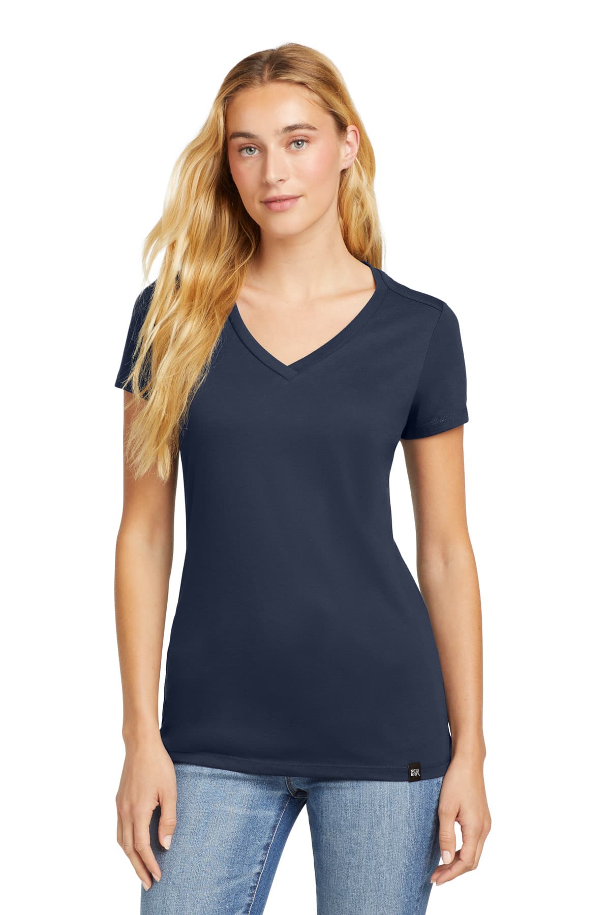 New Era ® Women's Heritage Blend V-Neck Tee. LNEA101 thumbnail 4