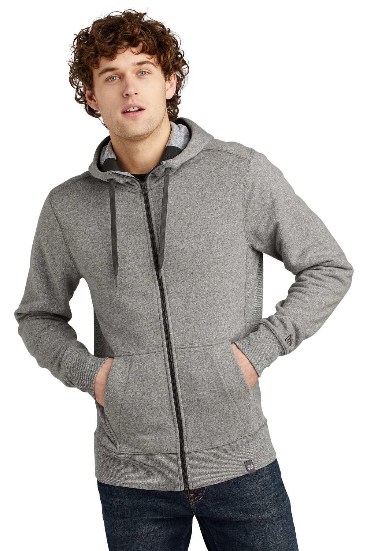 New Era ® French Terry Full-Zip Hoodie. NEA502 thumbnail 4
