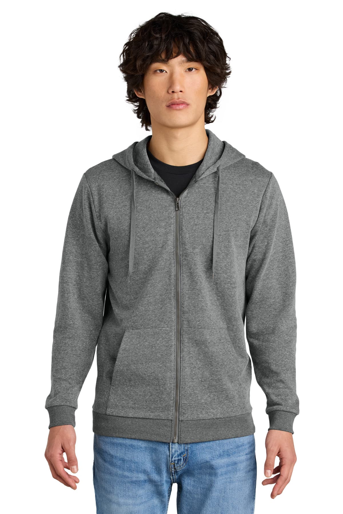District ® Perfect Tri ® Fleece Full-Zip Hoodie DT1302 thumbnail 6