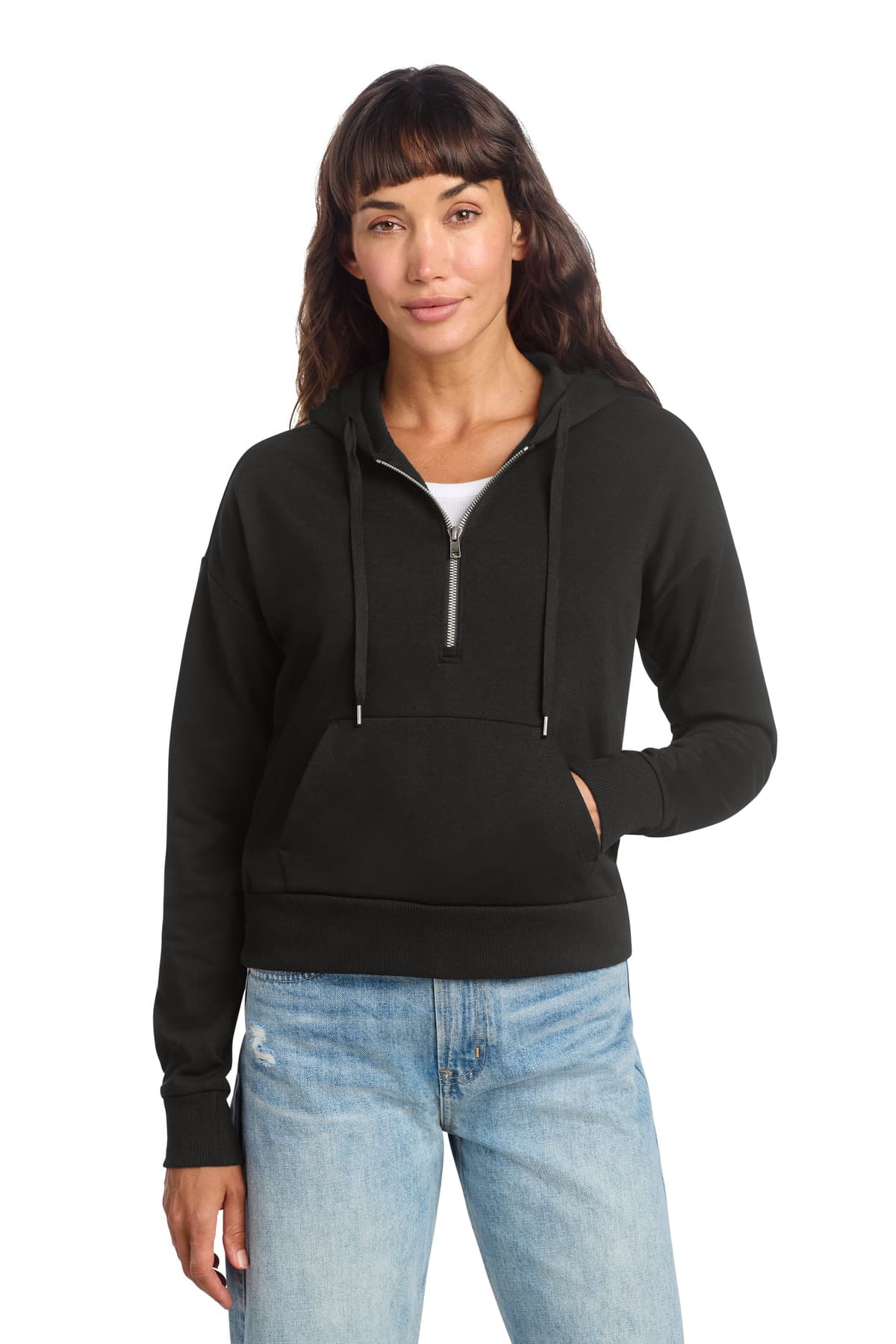 District ® Women's Perfect Tri ® Fleece 1/2-Zip Pullover DT1311 thumbnail 4