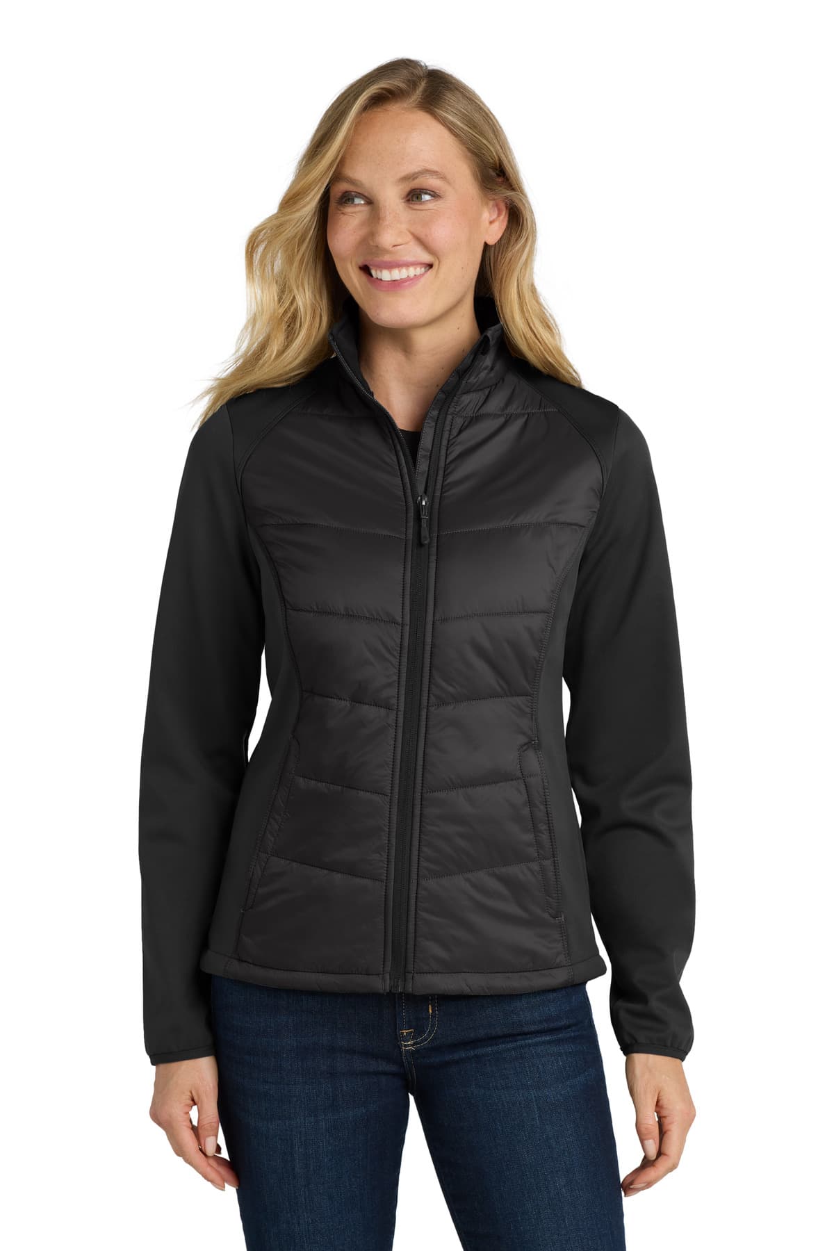 Port Authority ® Women's Hybrid Soft Shell Jacket. L787 thumbnail 4