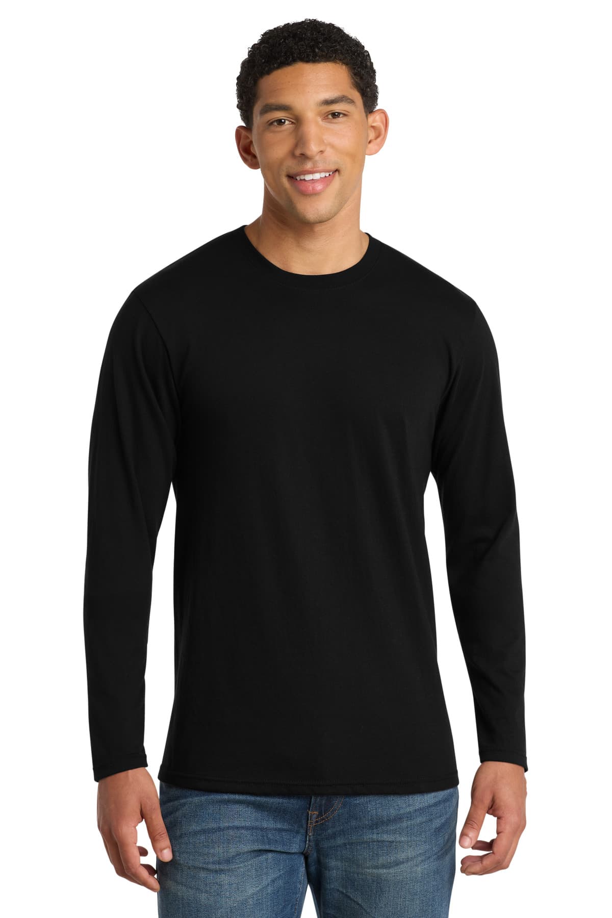 Port & Co ™ Long Sleeve Fan Favorite ™ Blend Tee. PC455LS thumbnail 4
