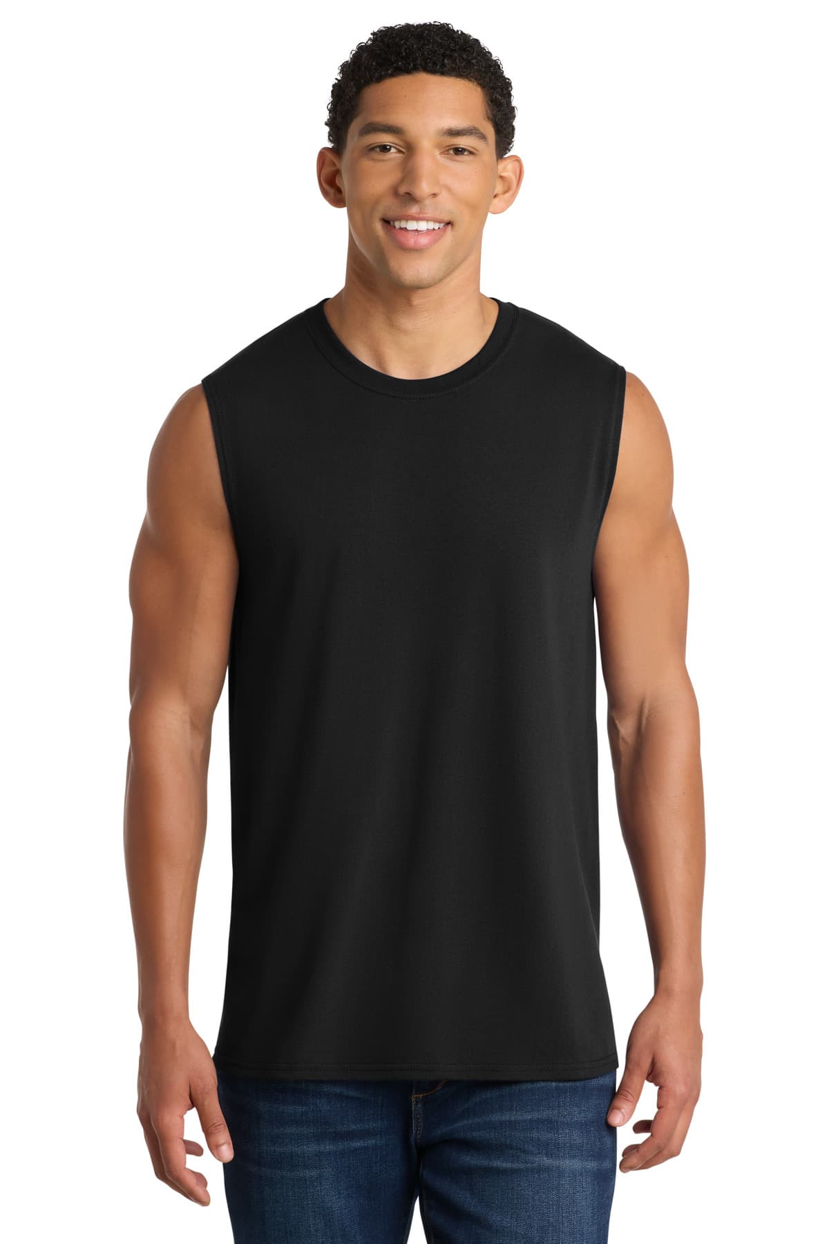 Port & Co ™ Core Cotton Sleeveless Tee. PC54SL thumbnail 4