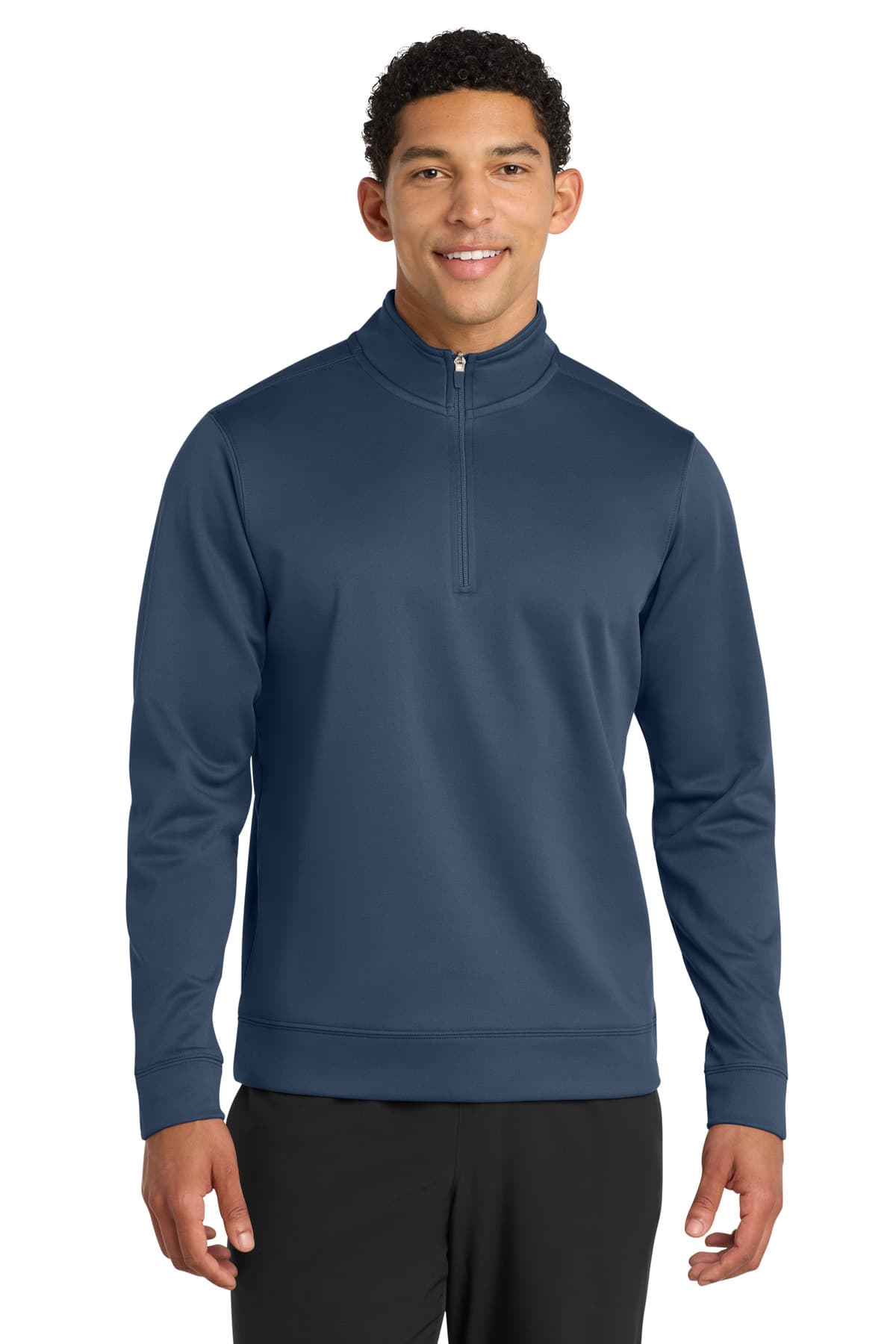 Port & Co ™ Performance Fleece 1/4-Zip Pullover Sweatshirt. PC590Q thumbnail 4