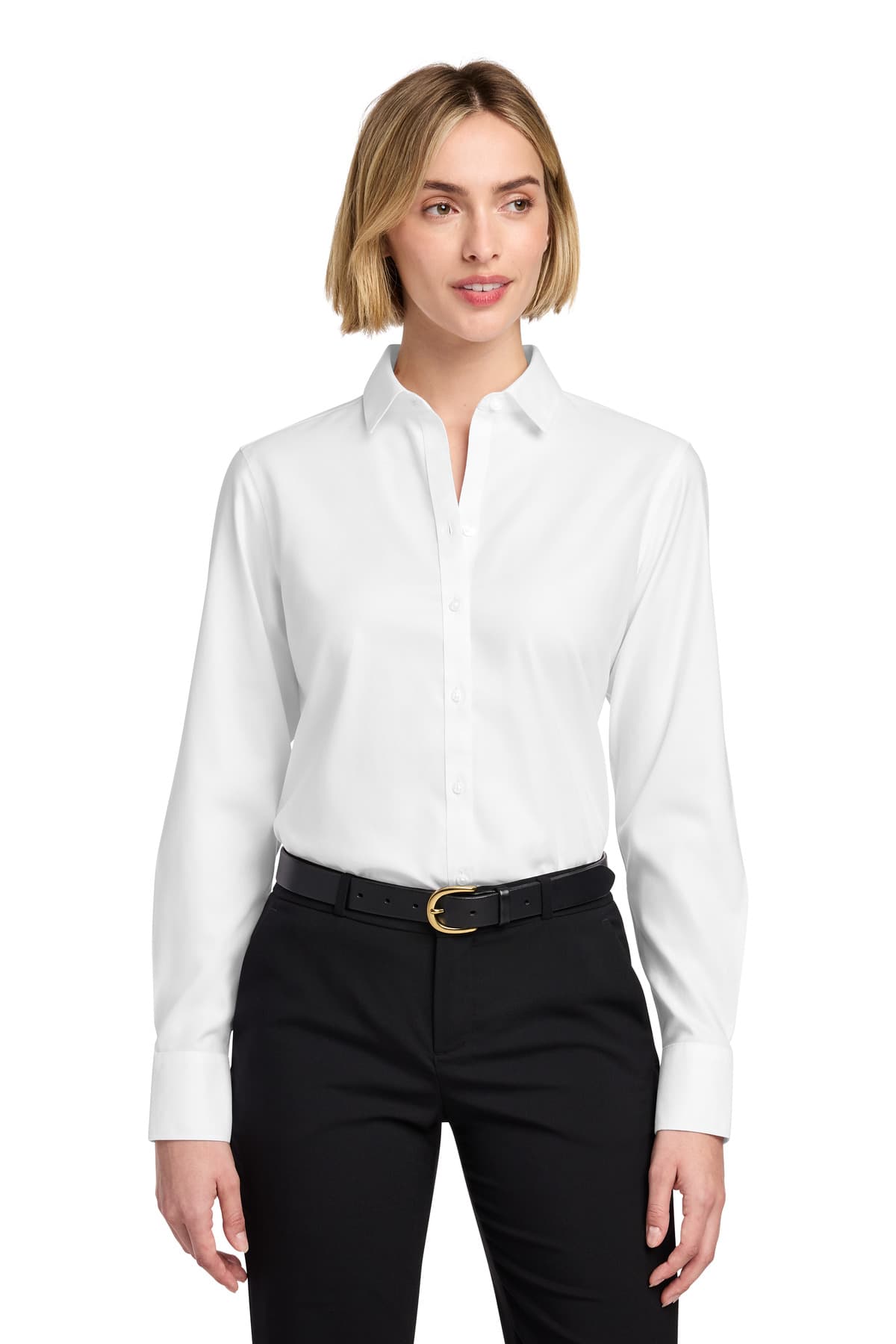 Brooks Brothers ® Women's Wrinkle-Free Stretch Nailhead Shirt BB18003 thumbnail 4