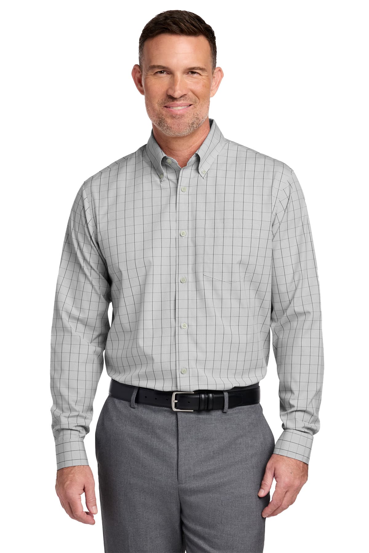 Brooks Brothers ® Wrinkle-Free Stretch Patterned Shirt BB18008 thumbnail 4