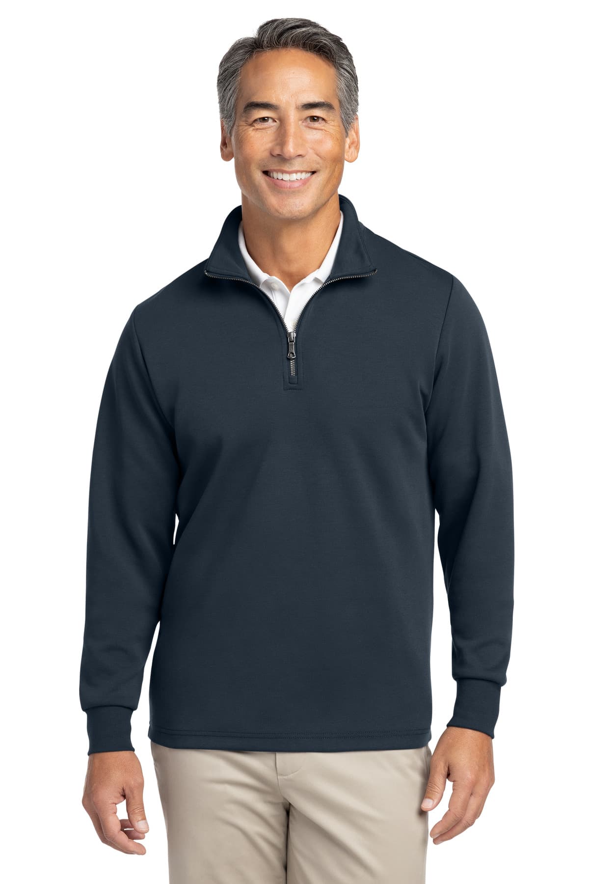Brooks Brothers ® Double-Knit 1/4-Zip BB18206 thumbnail 6