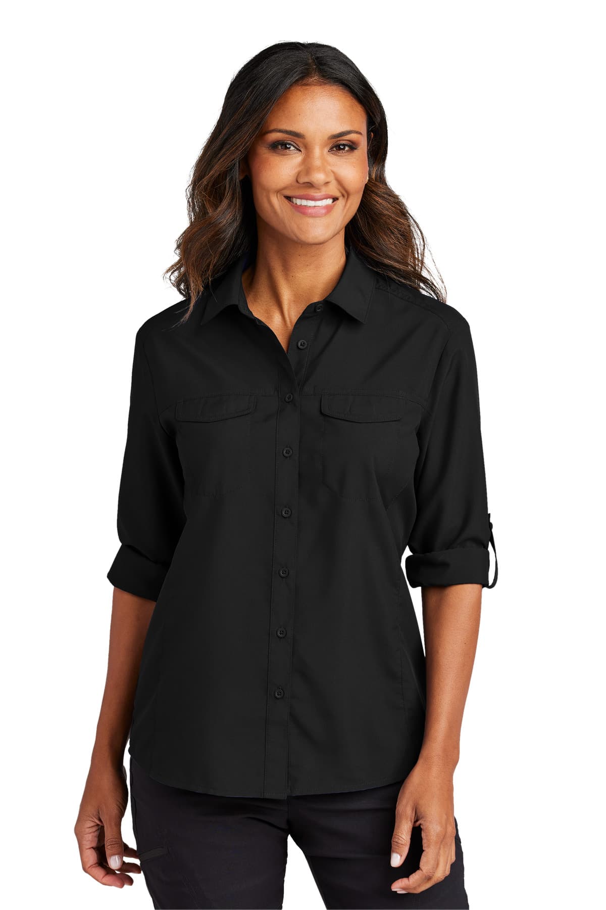 Port Authority ® Women's Long Sleeve UV Daybreak Shirt LW960 thumbnail 9