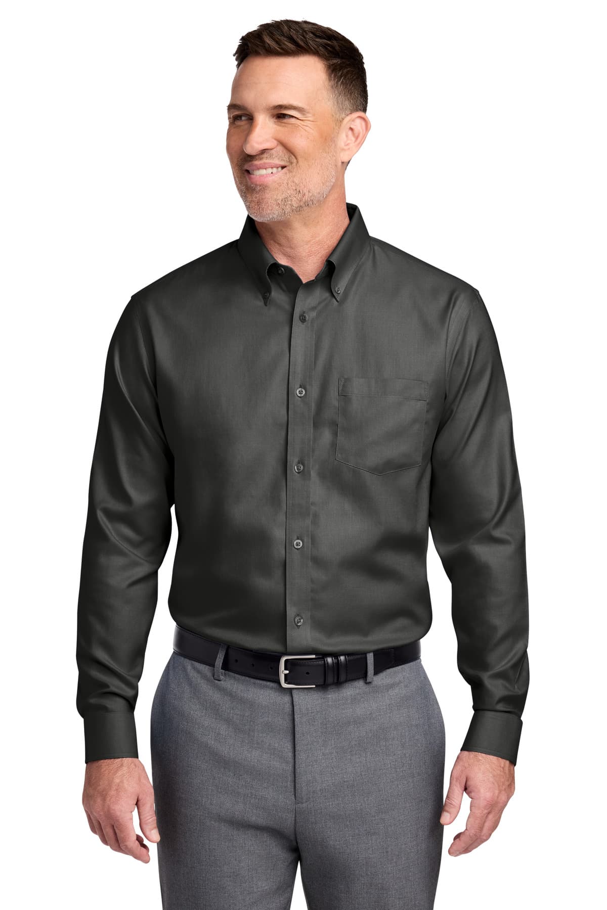 Brooks Brothers ® Tall Wrinkle-Free Stretch Nailhead Shirt TBB18002 thumbnail 6